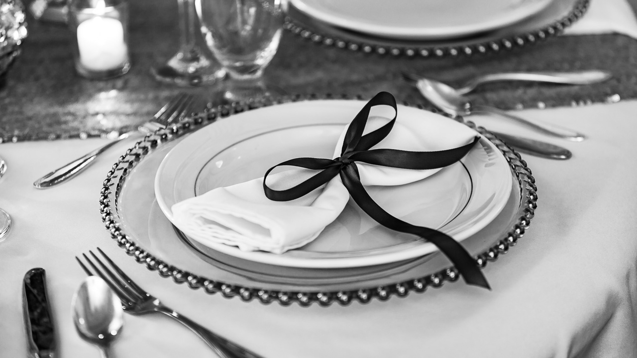 Wedding details event photography Mouse Island Creatives UMPI Conference Weddings special programs black white