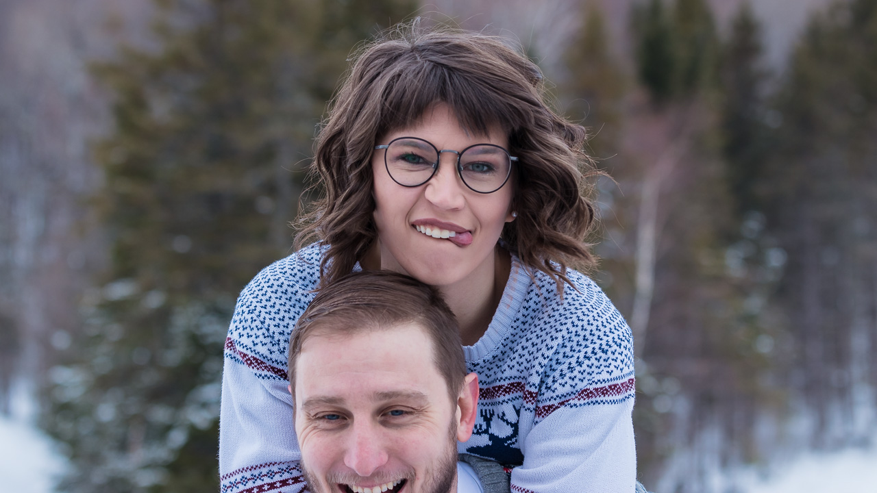 playful engagement session nordic heritage center maine couples portaits presque isle maine mouse island creatives